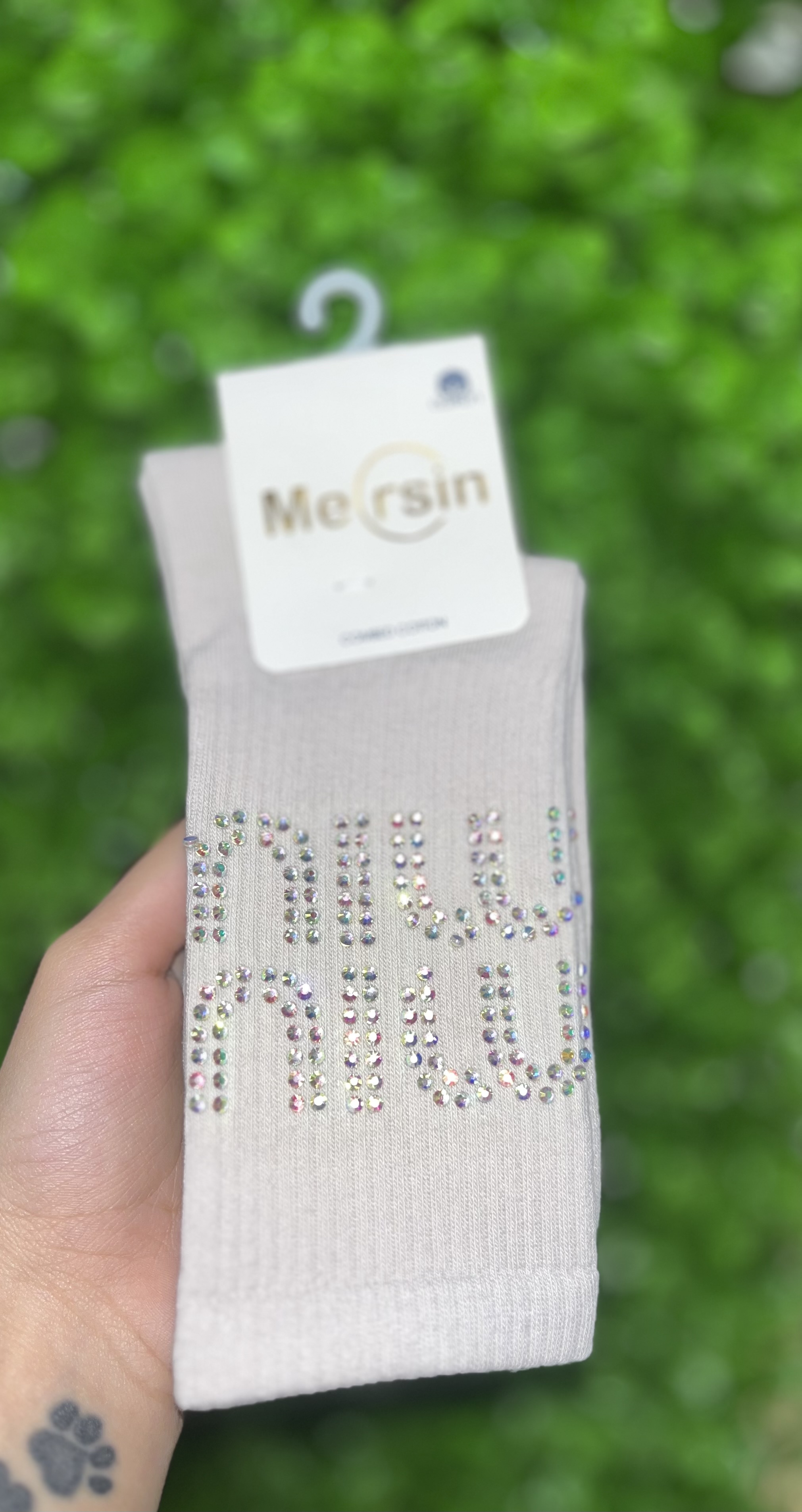 جوراب نگینی miu miu 